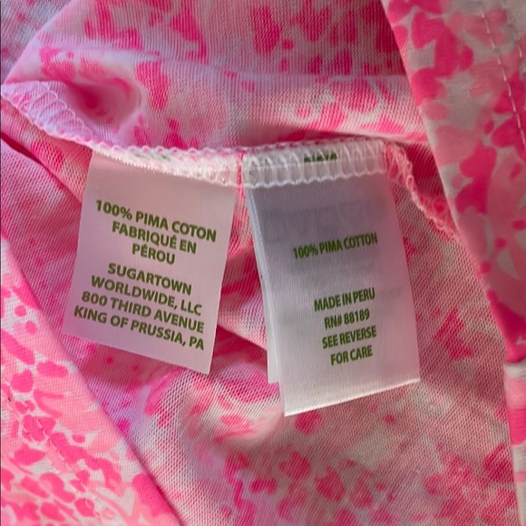 Lilly Pulitzer Pink Shandy Invest A Gator Ziva Top Size M NWT - Picture 5 of 6